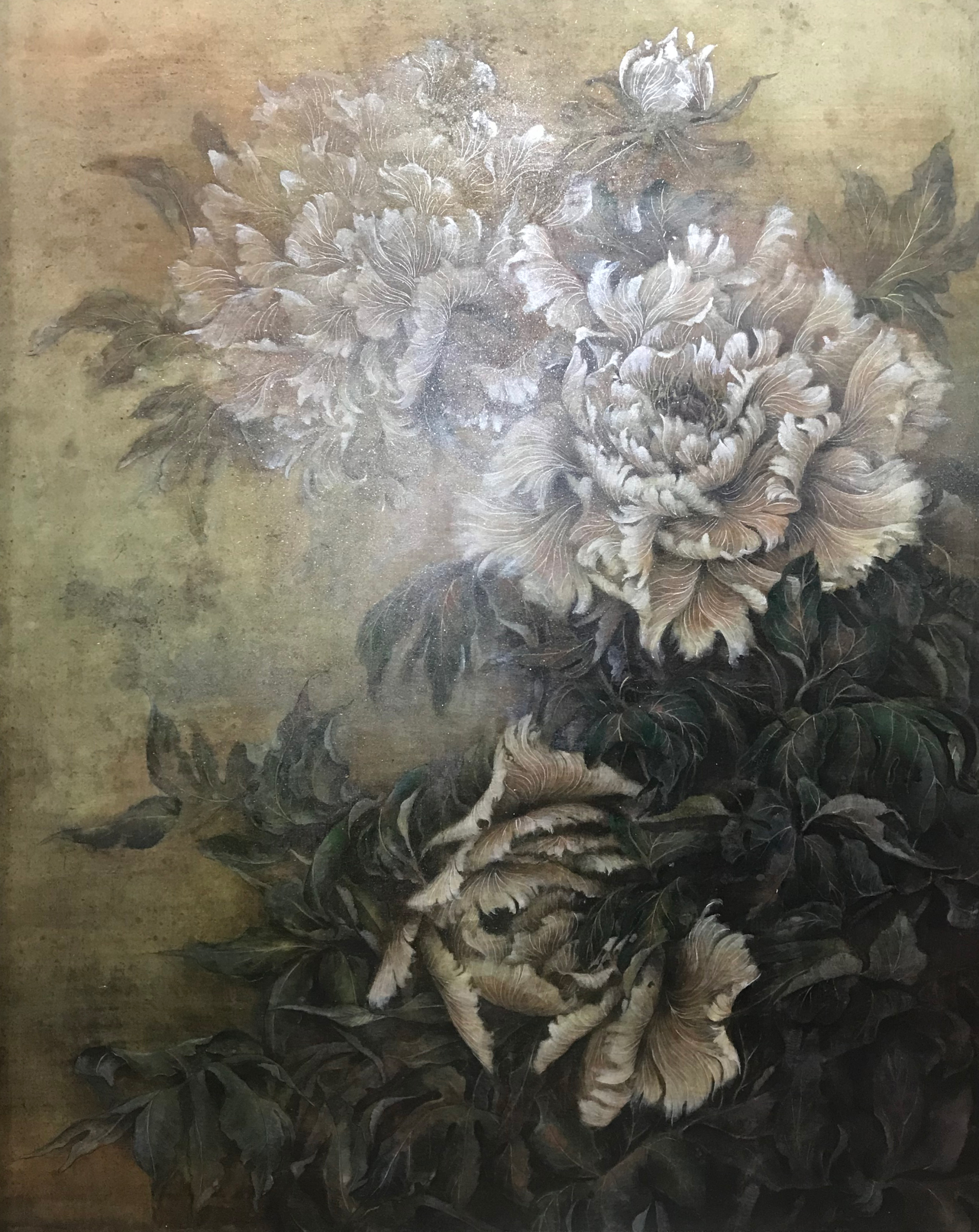 日本画作品「黄昏」｜岡本留美子